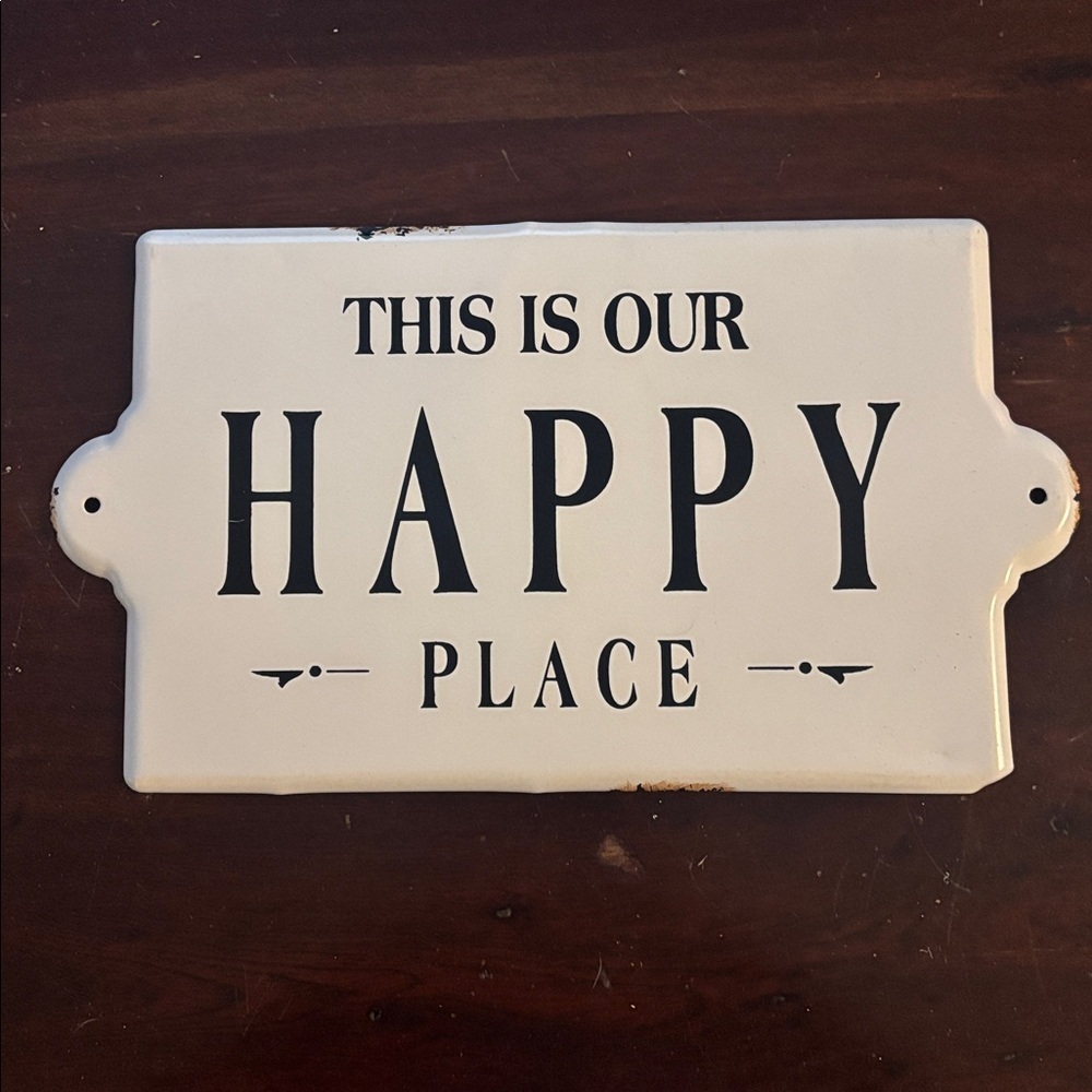 Rustic Metal Home Sign